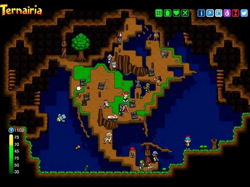 Terraria Seed Map Biome Generation Algorithm Visualization