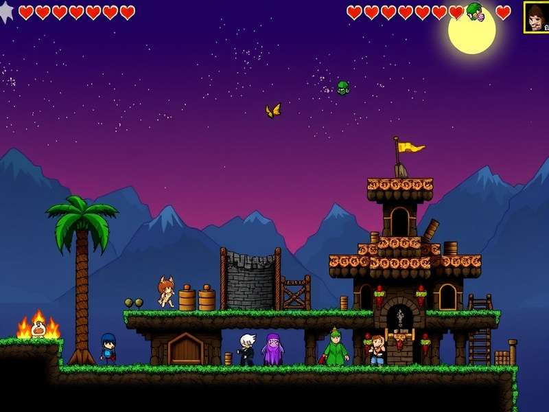 Terraria Calamity Summoner commanding an army of various minions in a boss fight