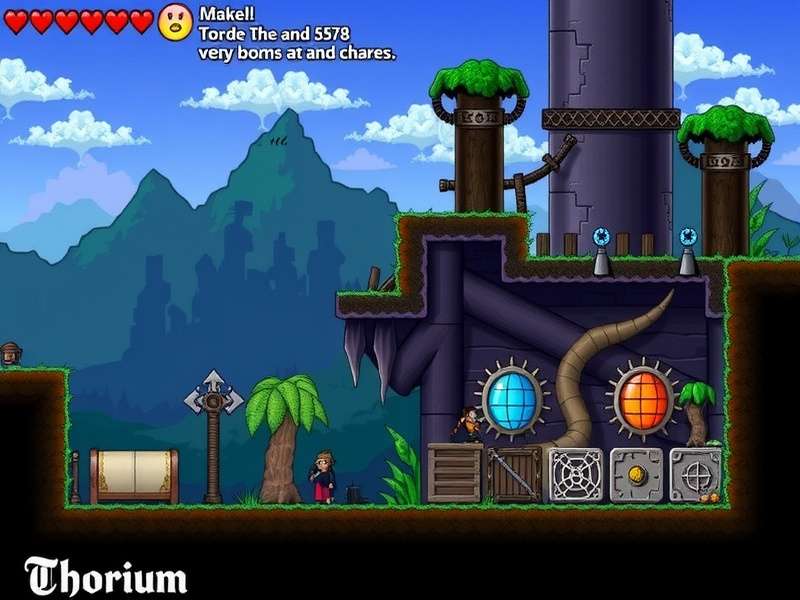 Terraria Thorium Mod gameplay showcasing new bosses and biomes