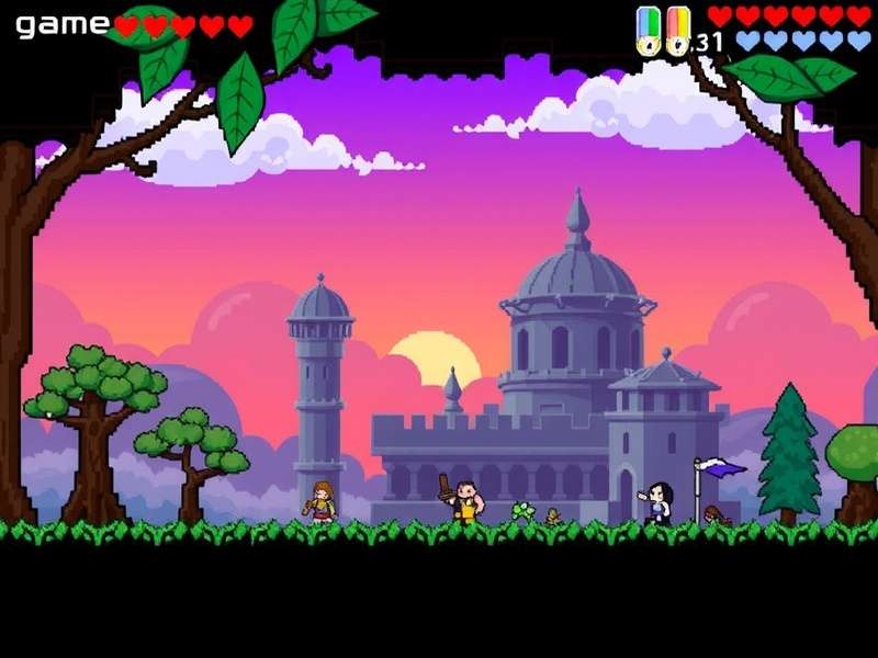 Proper Terraria bedroom setup with bed, table, chair, and light source