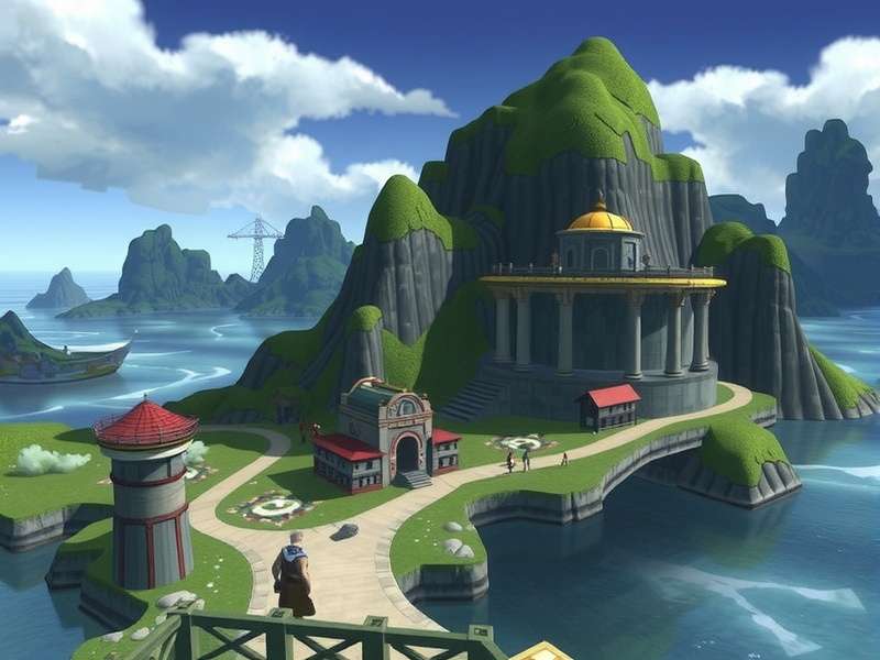 Terraria world exploration showing biomes and structures