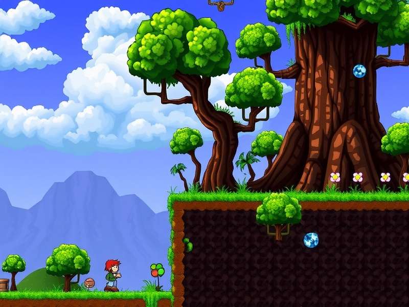 Plantera boss fight in Terraria showing the flower boss with vines