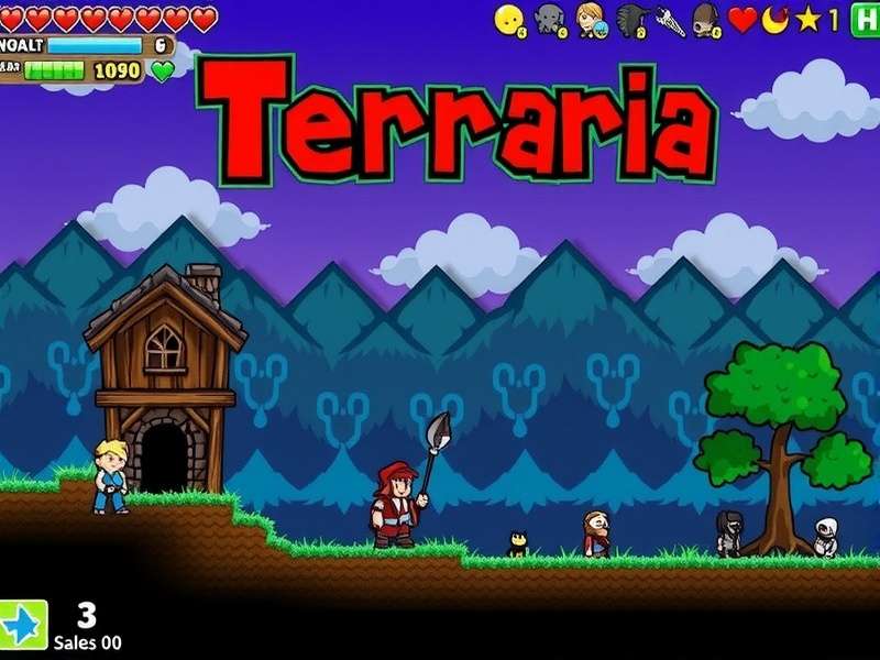 Original Terraria Launch Screenshot from 2011