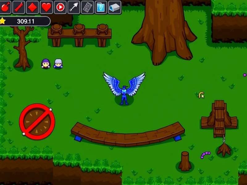 Terraria wings flight mechanics illustration showing height and duration