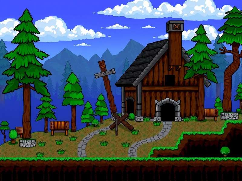 Terraria Sawmill crafting interface example