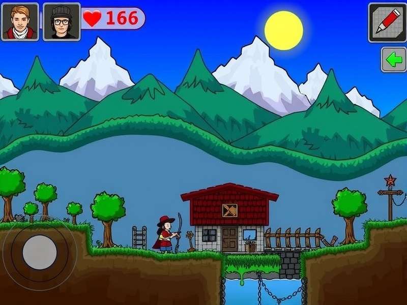 Concept art showing Terraria characters alongside Palworld creatures in a fused biome