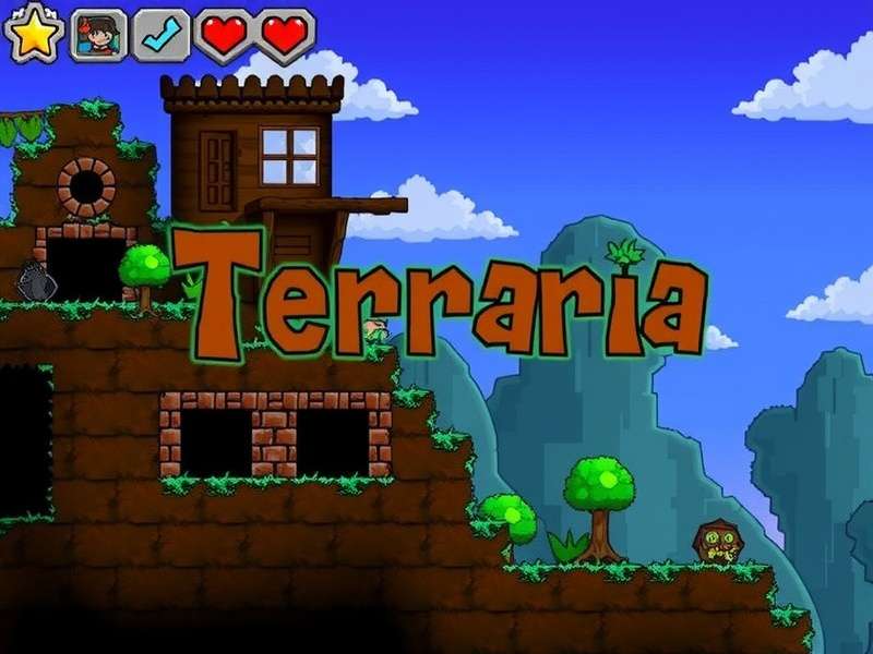 Terraria crafting and building interface showing various workstations