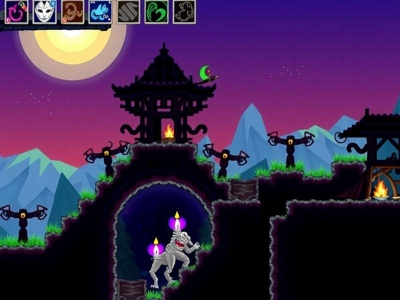 An advanced Terraria crafting hub featuring Loom, Ancient Manipulator, and other stations