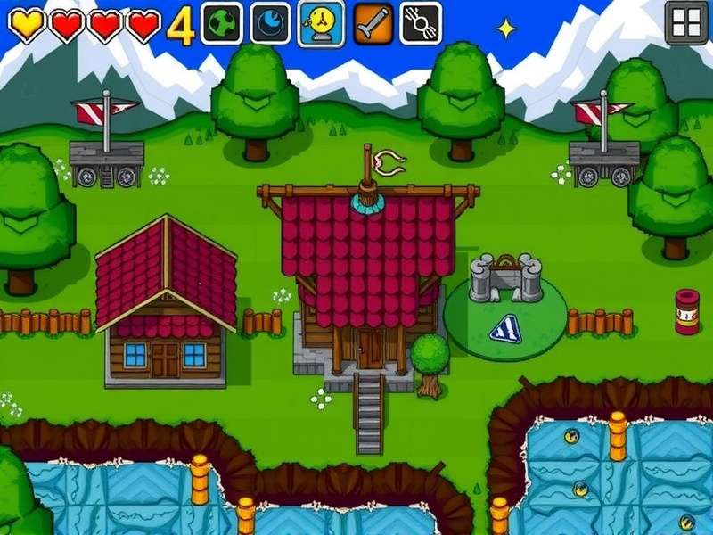 A beautifully constructed Terraria NPC housing complex with themed biomes and pylons