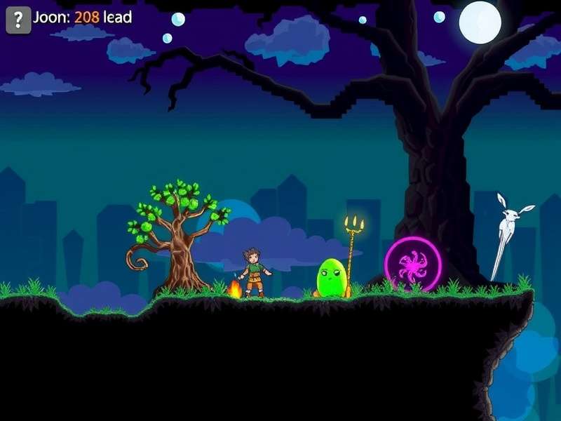 Terraria player exploring a glowing cave with Magiluminescence accessory