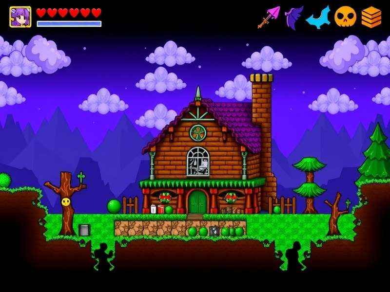 Diagram showing a valid Terraria NPC house with labeled components