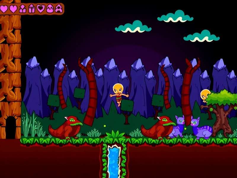 Eye of Cthulhu boss battle in Terraria showing its second phase