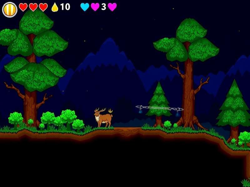 Terraria Deerclops boss fight in a snow biome