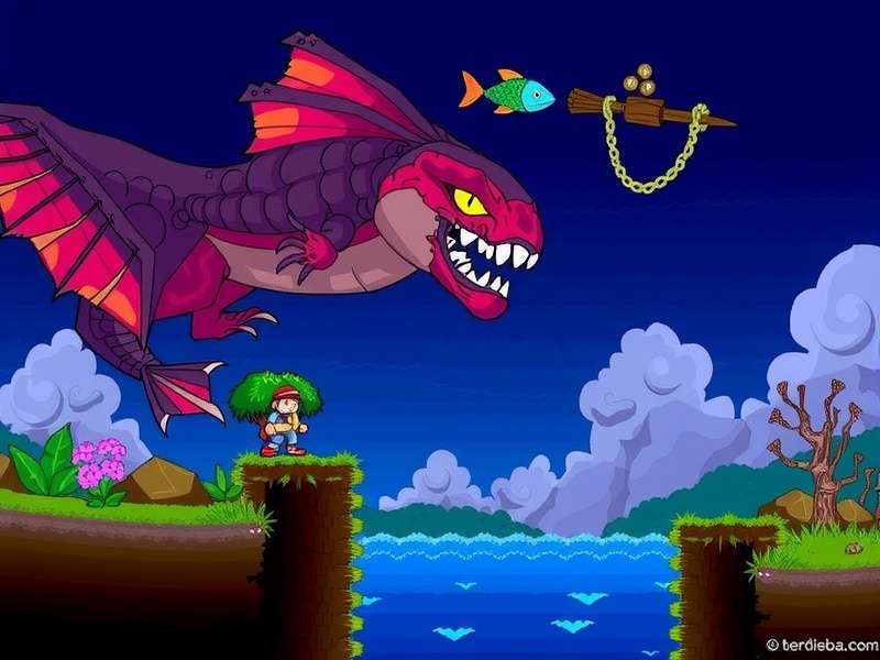 Duke Fishron boss fight in Terraria ocean biome