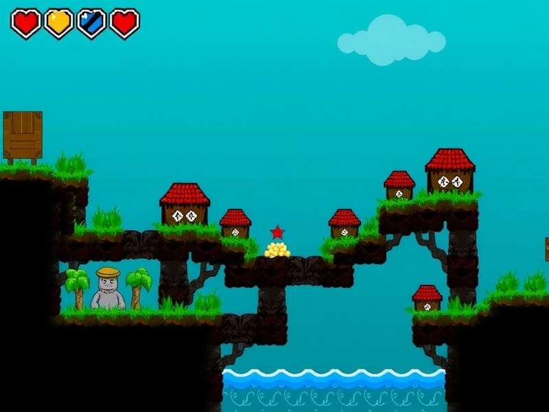 Terraria Shark attacking a player near ocean floor