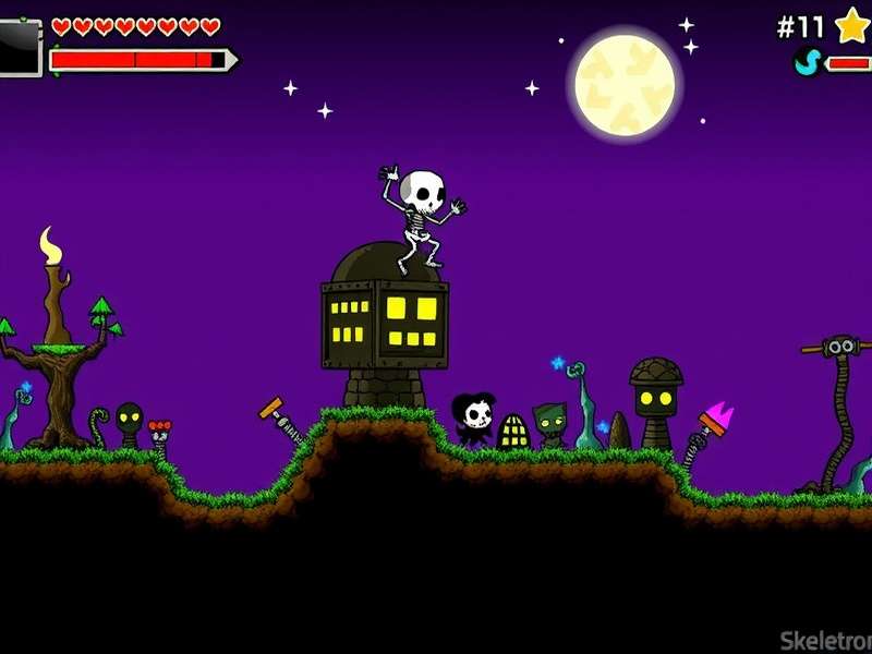 Terraria Dungeon interior with chests and enemies