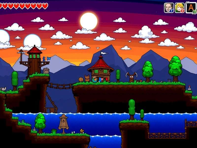 Terraria player fighting the Eye of Cthulhu boss