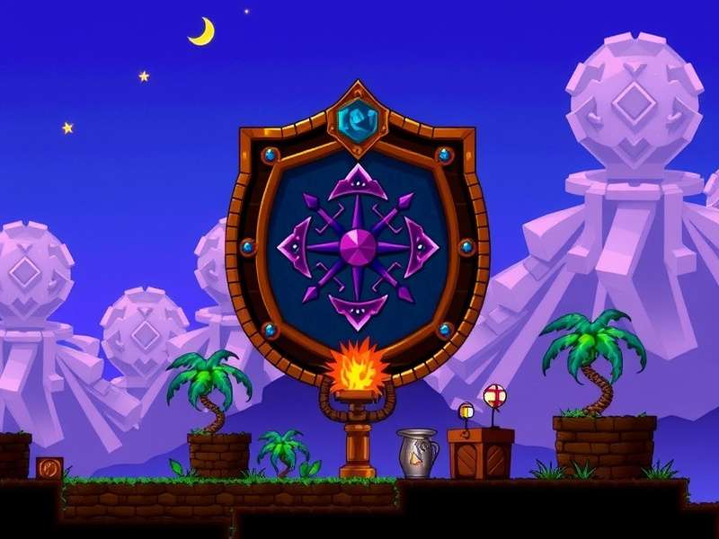 Terraria Ankh Shield equipped on a character with status immunities active