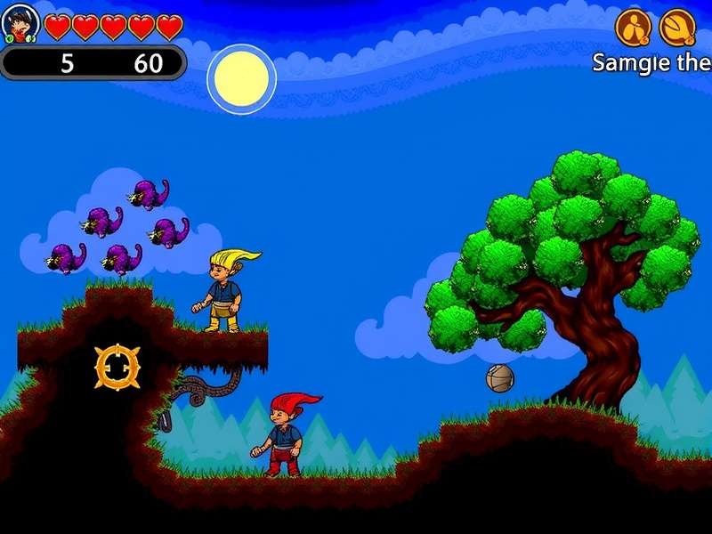 Terraria Twins boss fight concept art with Retinazer and Spazmatism