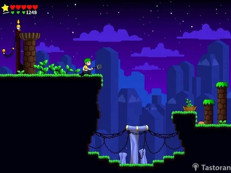 Terraria Depth Meter in-game screenshot showing depth measurement and underground mining