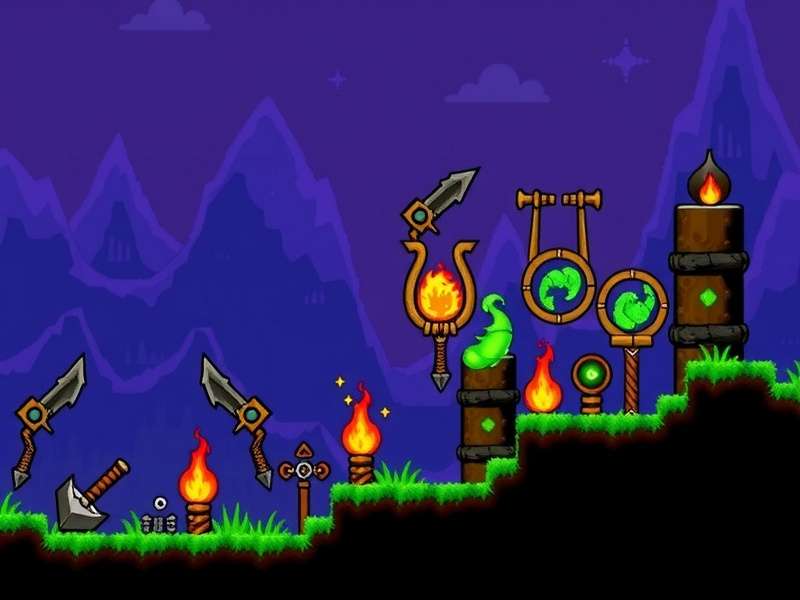 Collection of Terraria magic weapons including Last Prism, Nebula Blaze and Razorblade Typhoon glowing with arcane energy